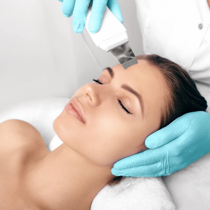 Чистка лица УЗ + атравматическая