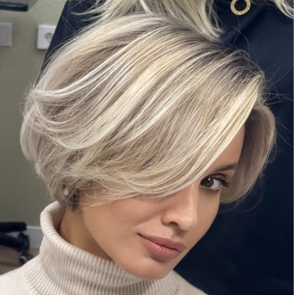 Сложное окрашивание по всей голове, ДЛИНА ДО ПЛЕЧ