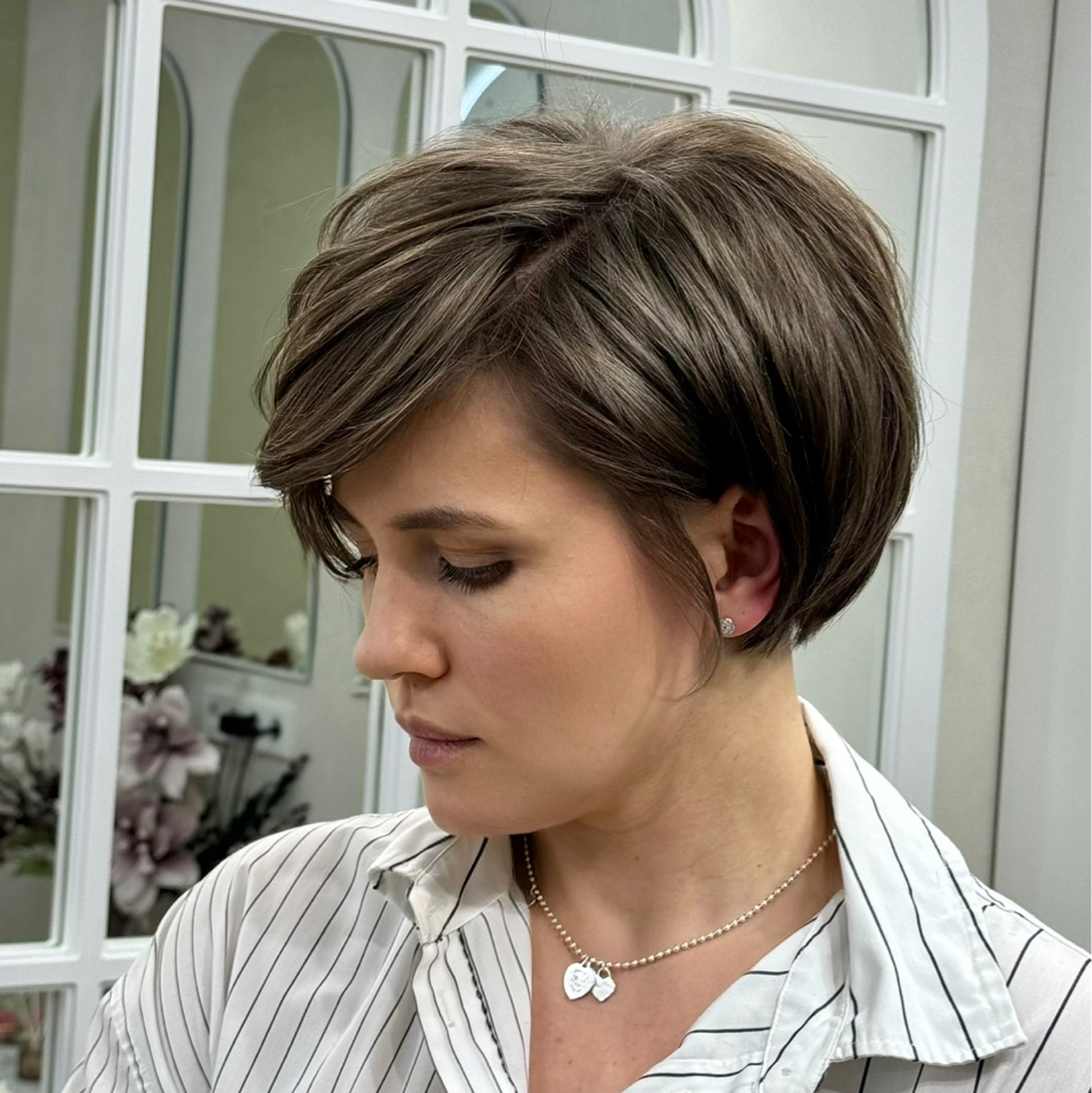 Стрижка с мытьем и укладкой на браш