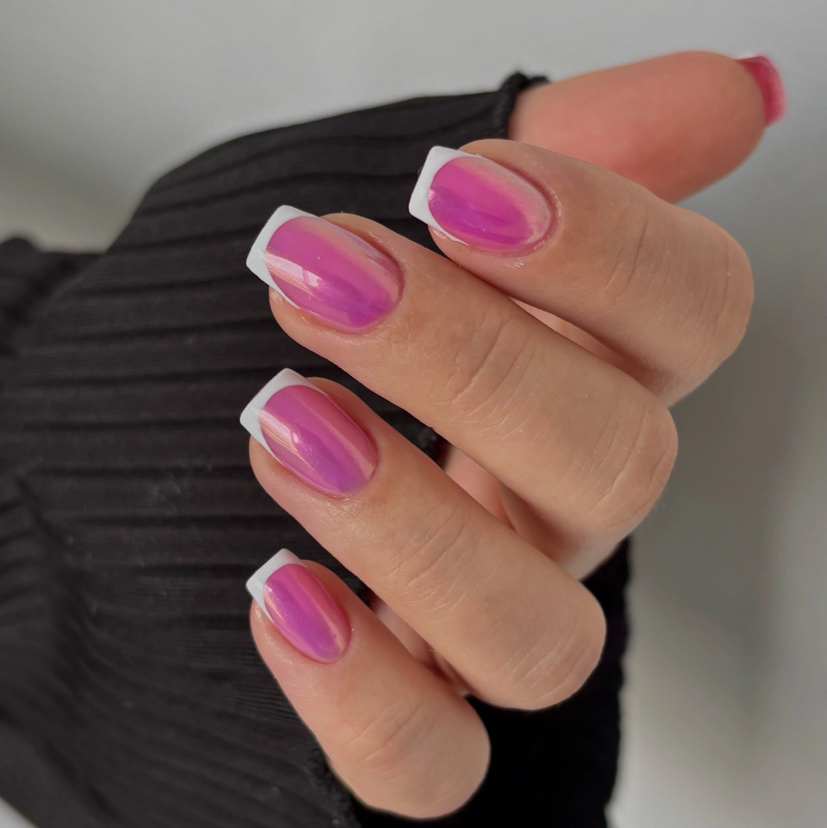 Французский маникюр/ втирка-дизайн на все ногти