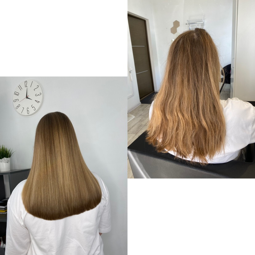 Комплекс «точная геометрическая стрижка+холодный уход»