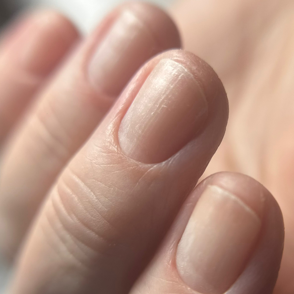 Комби маникюр без покрытия