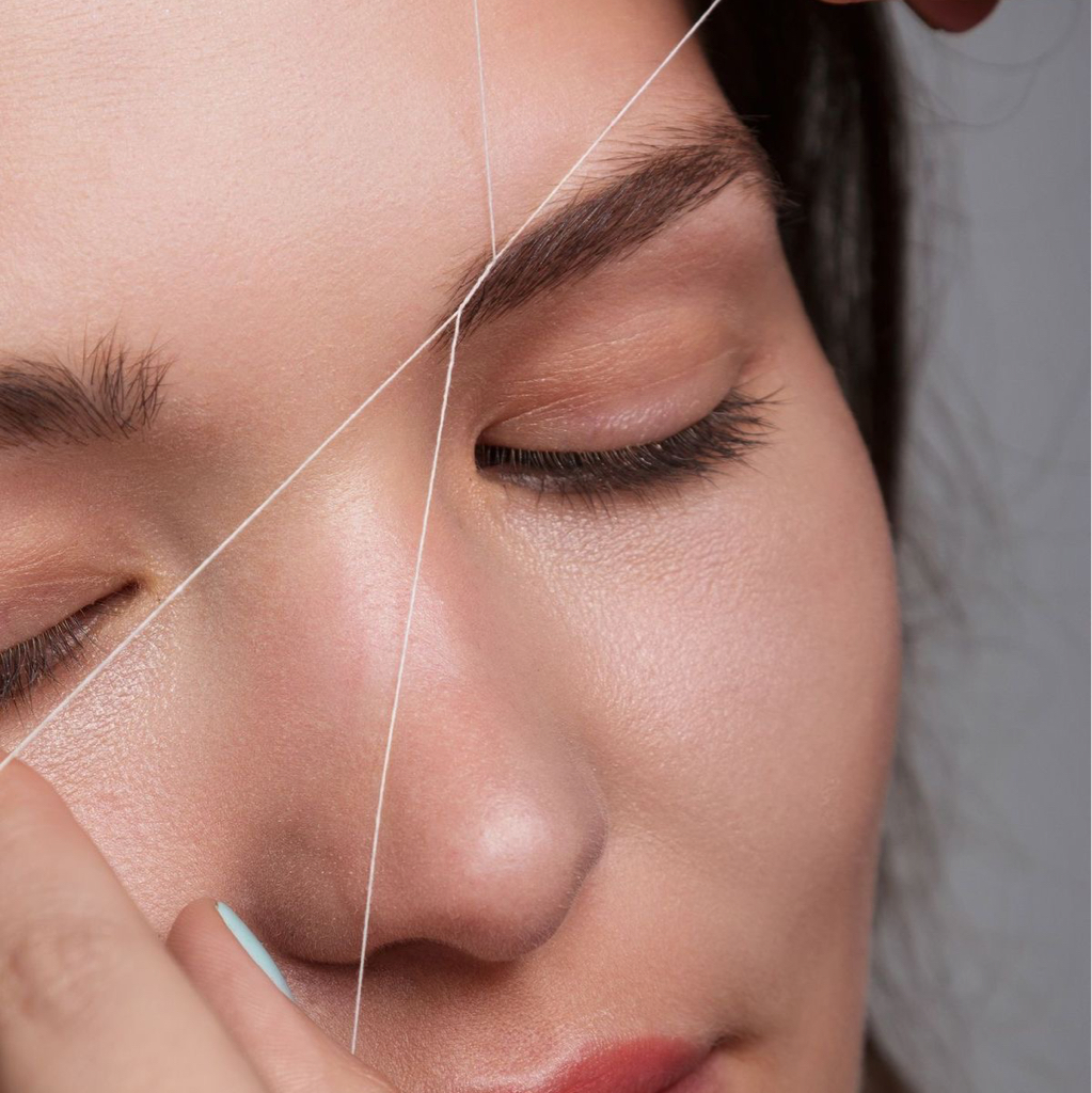 Удаление волос НИТЬЮ Лицо полностью -