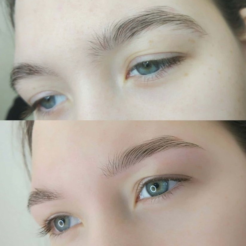 Оформление бровей