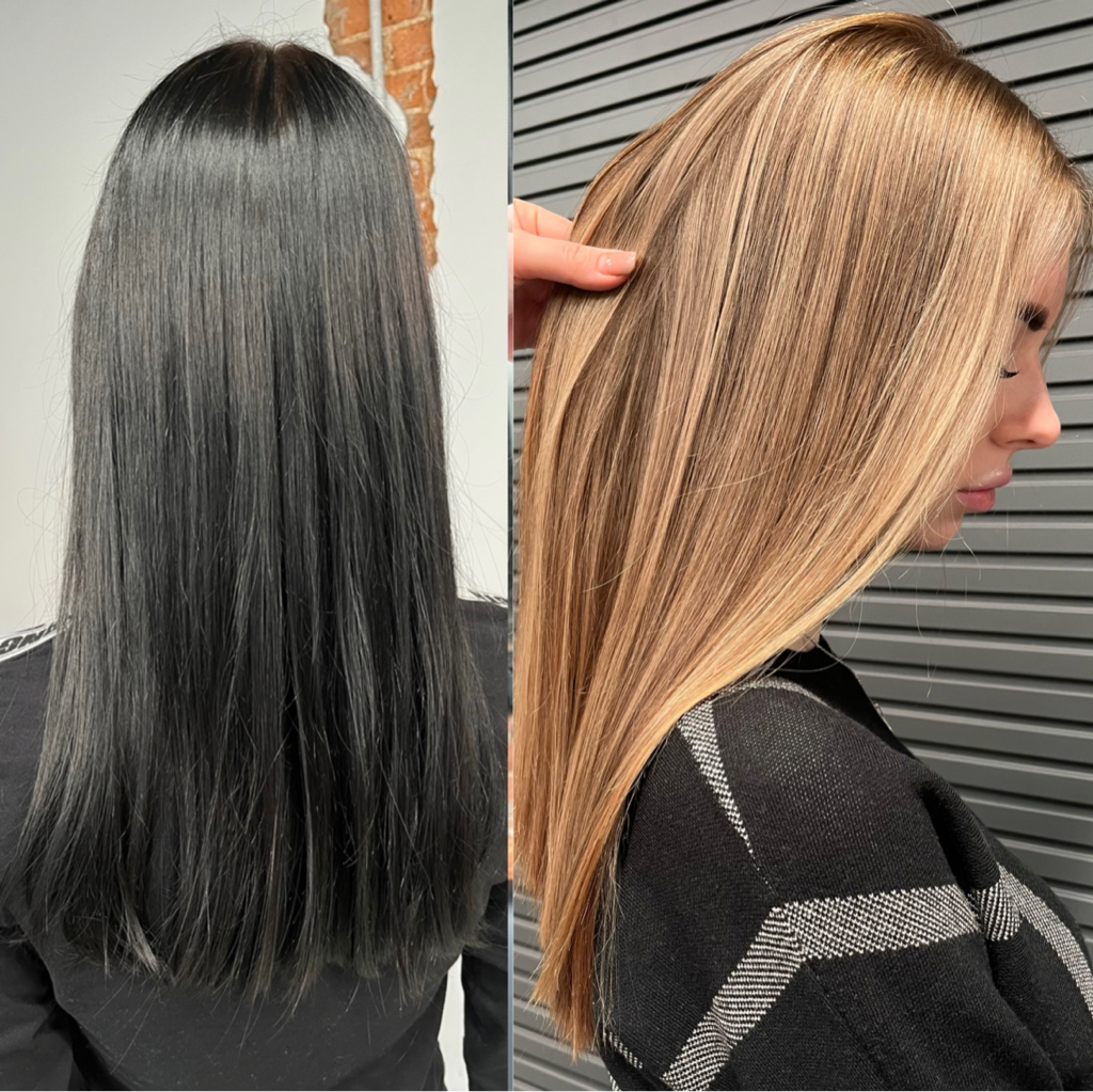 Выход из чёрного/рыжего цвета