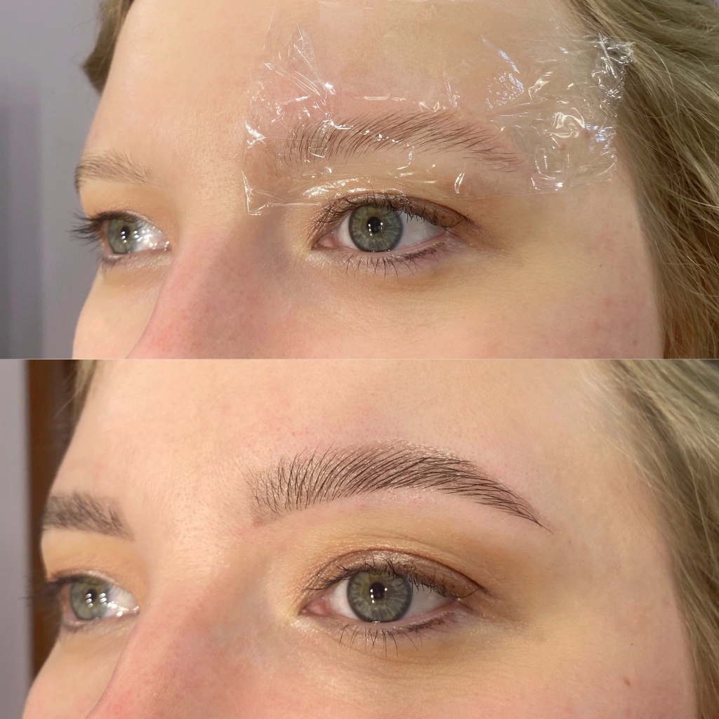 Ламинирование бровей с окрашиванием