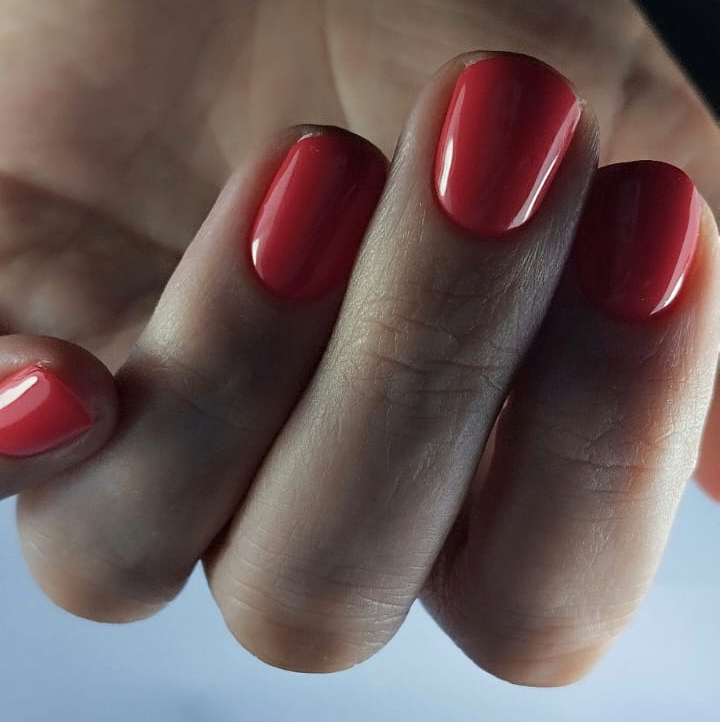 Маникюр с однотонным покрытием гель-лак + снятие , без выравнивания (наращивание не входит!!!)