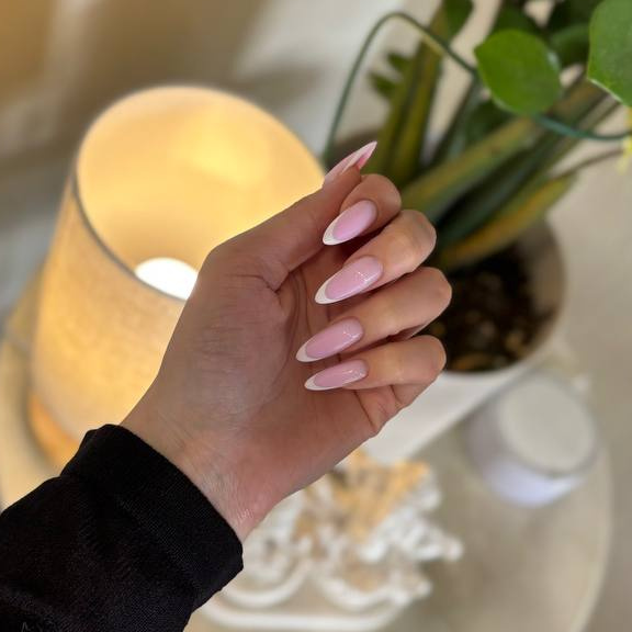 Маникюр+покрытие гель +френч