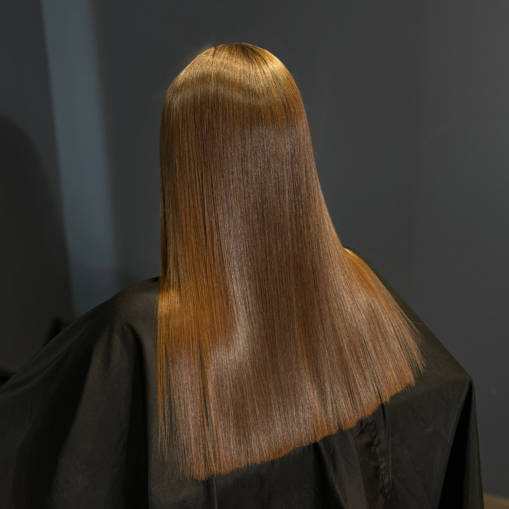 Перманентное выпрямление ⚡️ Длина до середины лопаток