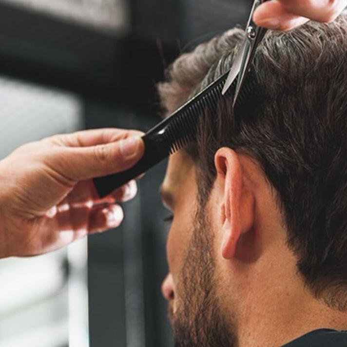 Стрижка мужская Модельная (машинка + ножницы + мытье головы)