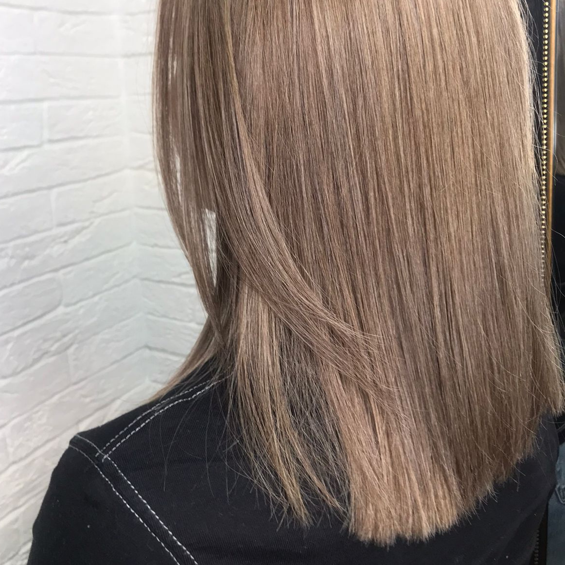 Окрашивание Средние волосы без стрижки в 1 тон