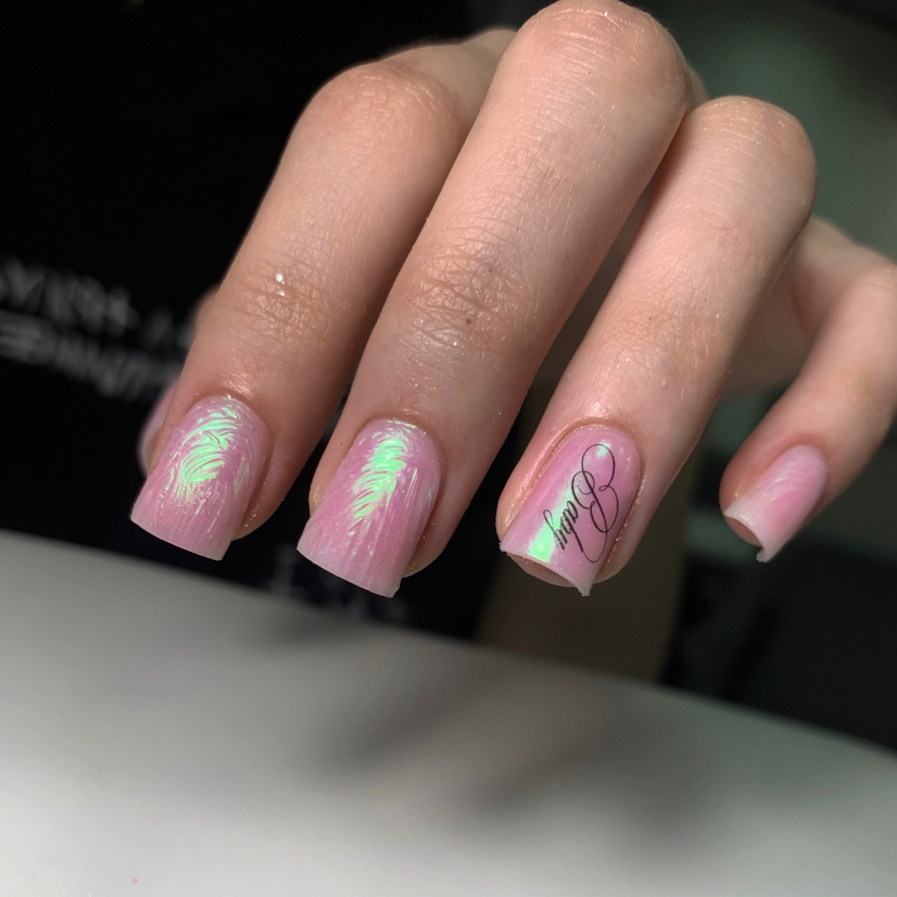 Маникюр с покрытием + дизайн