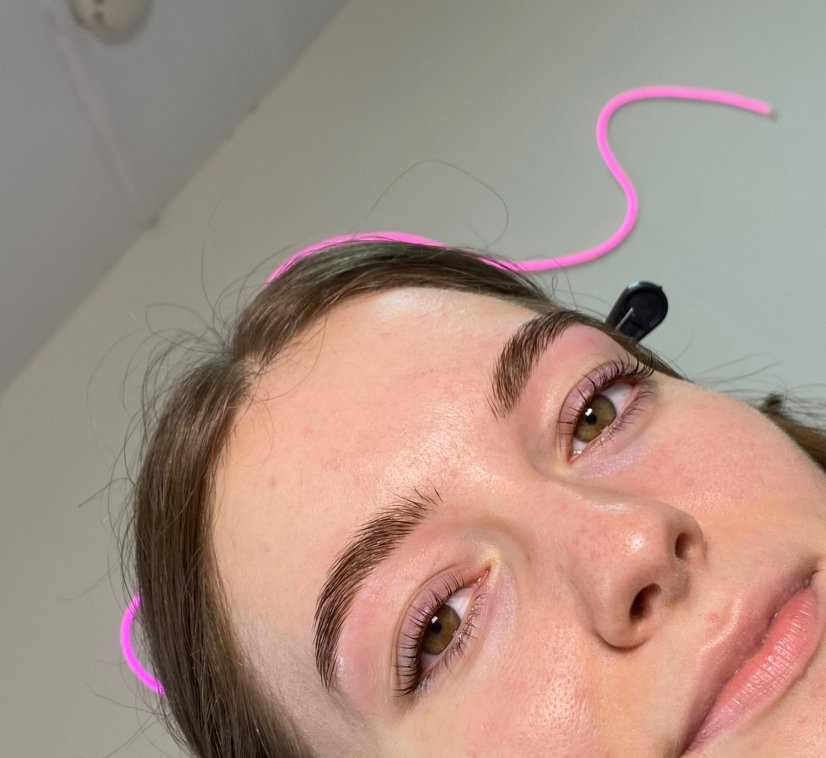 Ламинирование (долговременная укладка) + окрашивание + коррекция