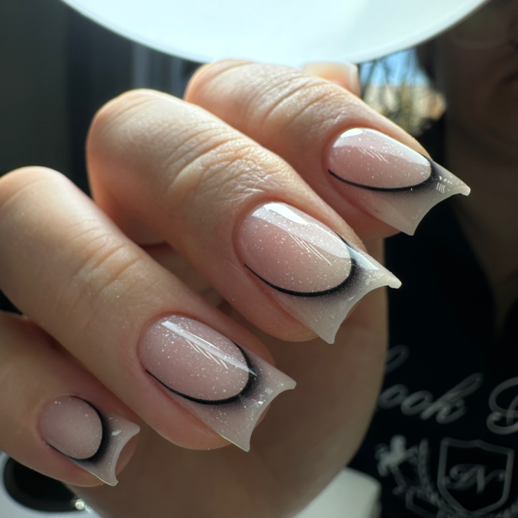 Маникюр с покрытием + френч! (Восстановление формы обязательно)