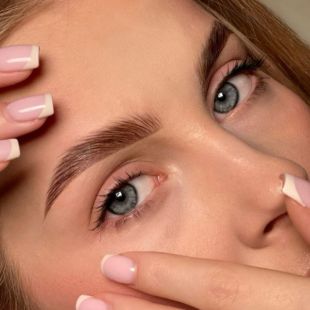 Долговременная укладка бровей ( с окрашиванием)