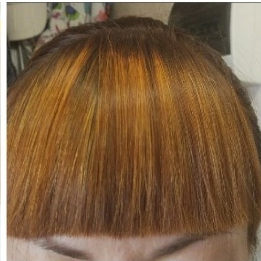 Выпрямление челки