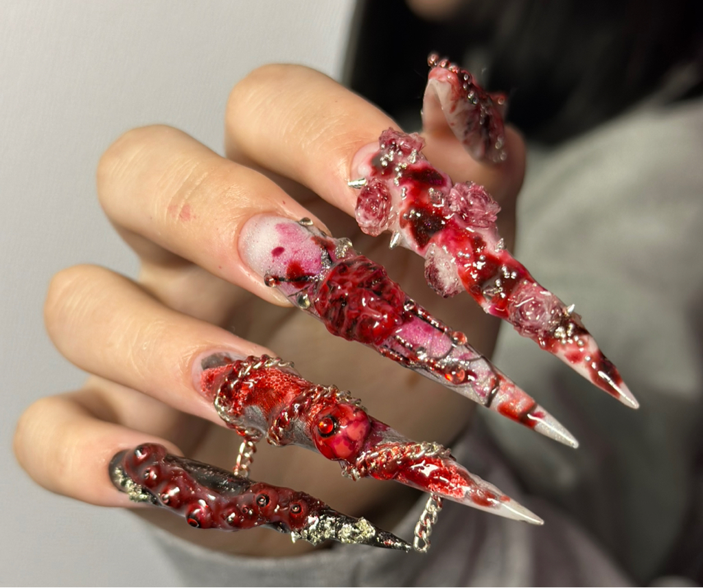 Маникюр с покрытием у топ-мастера + сложный дизайн