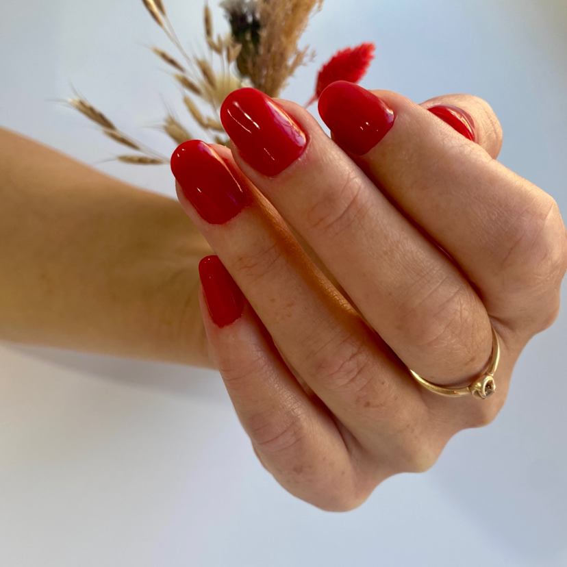 Снятие покрытия с титановыми ногтями + маникюр