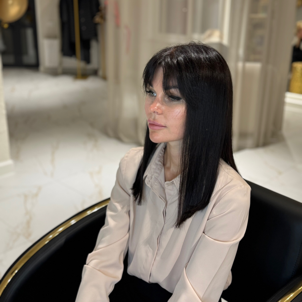 Стрижка чёлка шторка /прямая