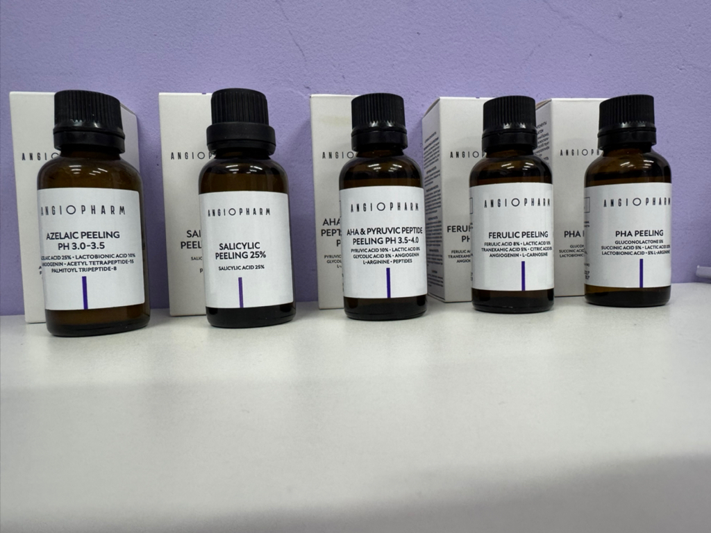 Поверхностный пилинг ANGIOPHARM (лицо + шея)