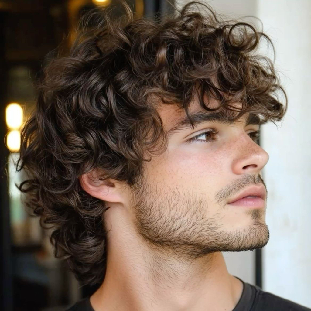 Мужская «кудрявая стрижка»