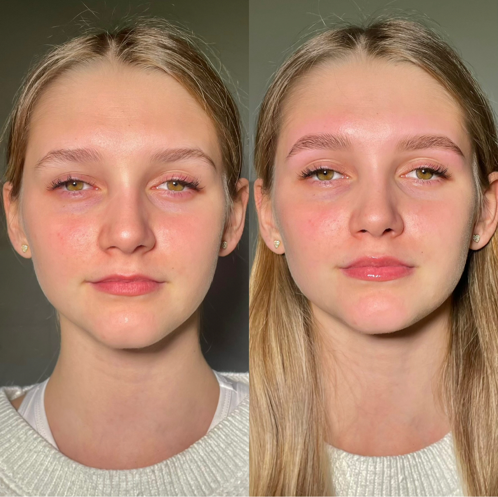 осветление бровей