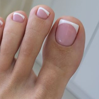 Пальчики с покрытием гель-лак ФРЕНЧ