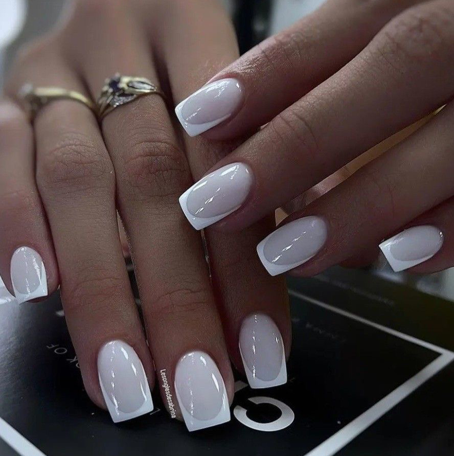 Французский маникюр ( гель лак)