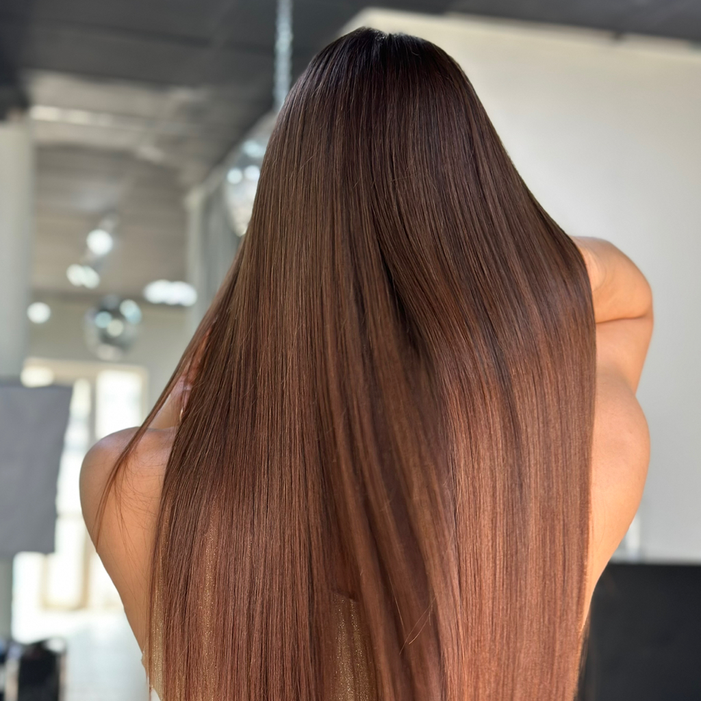 Окрашивание корней красителем