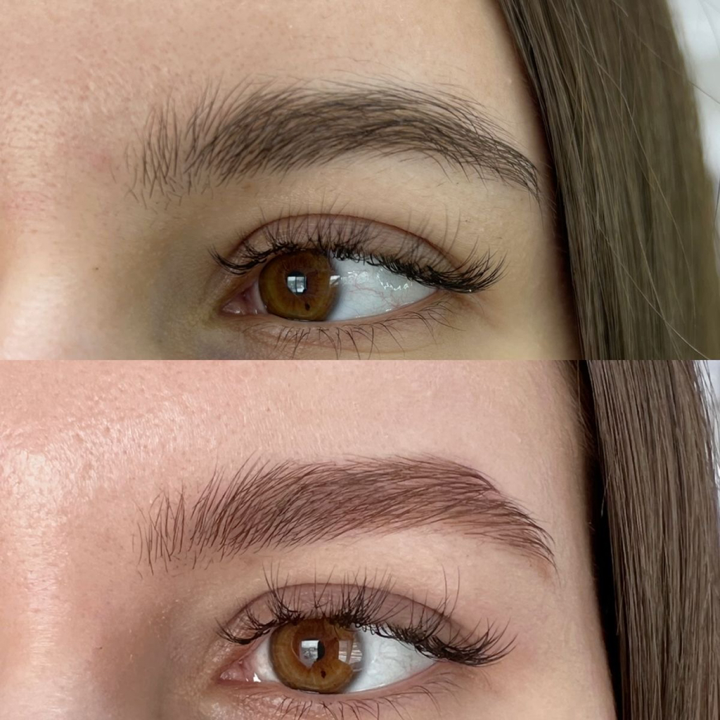 Осветление & окрашивание & коррекция бровей