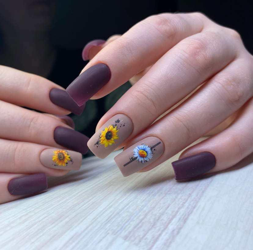 Дизайн на 2-х ногтях (стемпинг,накрейки)