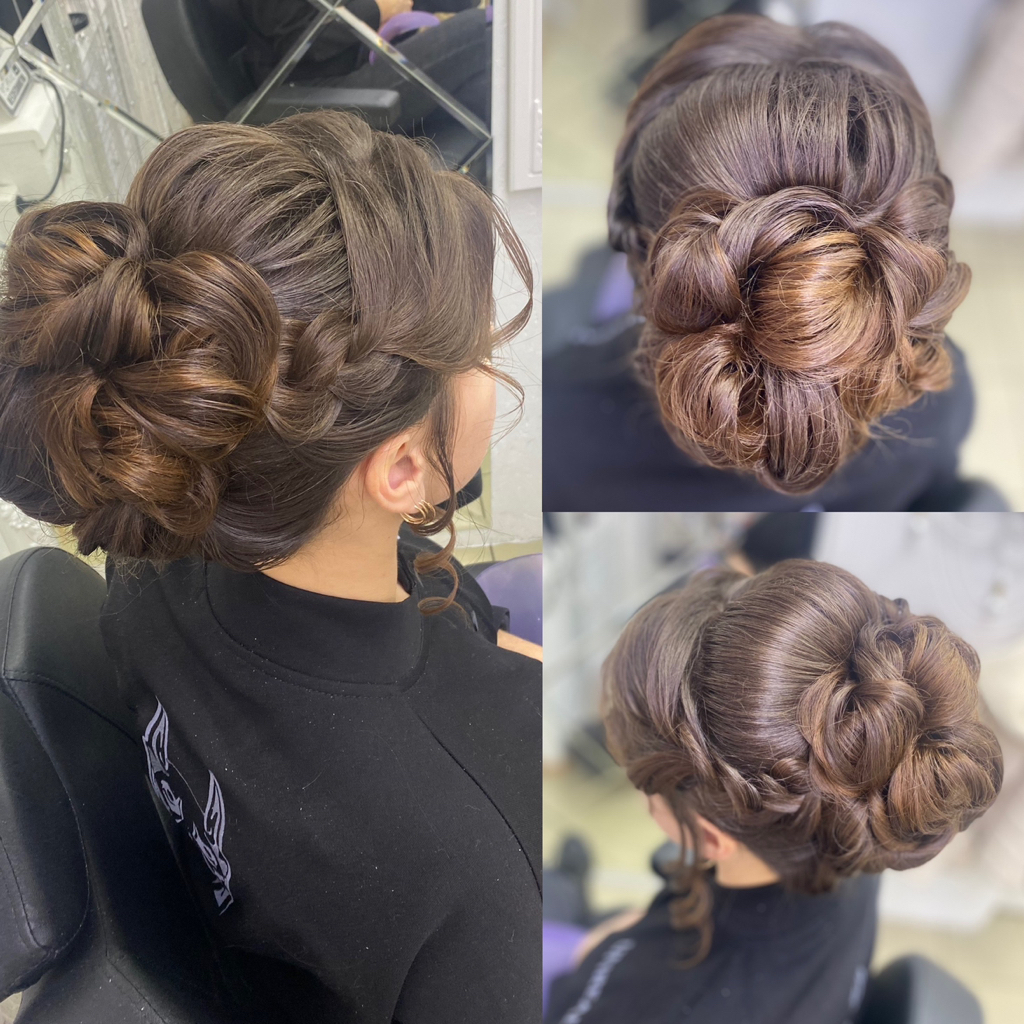 Прическа на длинные волосы