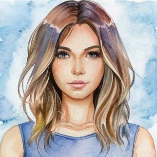 Окрашивание в один тон (длина M)