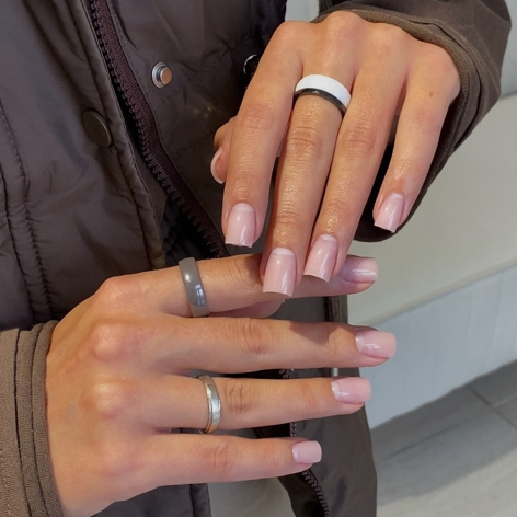 Маникюр + укрепление + однотонное покрытие