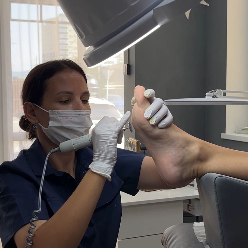 Обработка пяточек