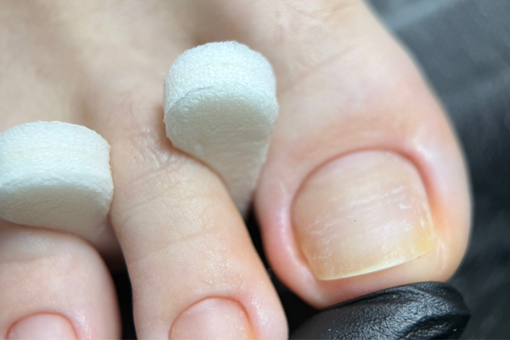 Обработка только пальчиков без покрытия