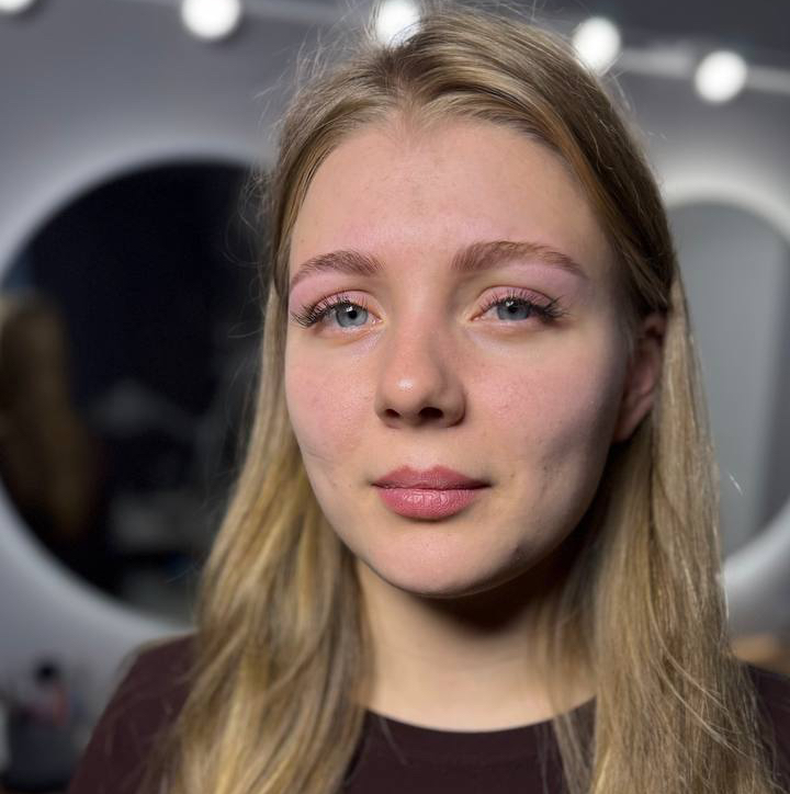 Долговременная укладка бровей  (с окрашиванием)