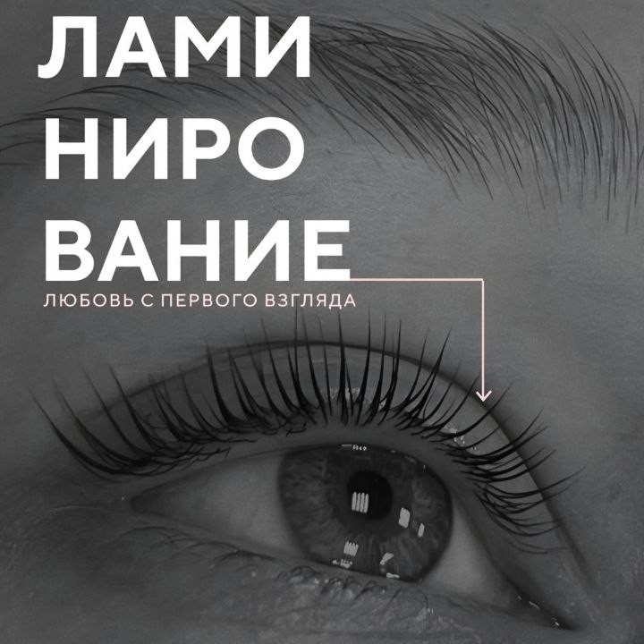 Комплекс: Лами ресниц+покраска бровей