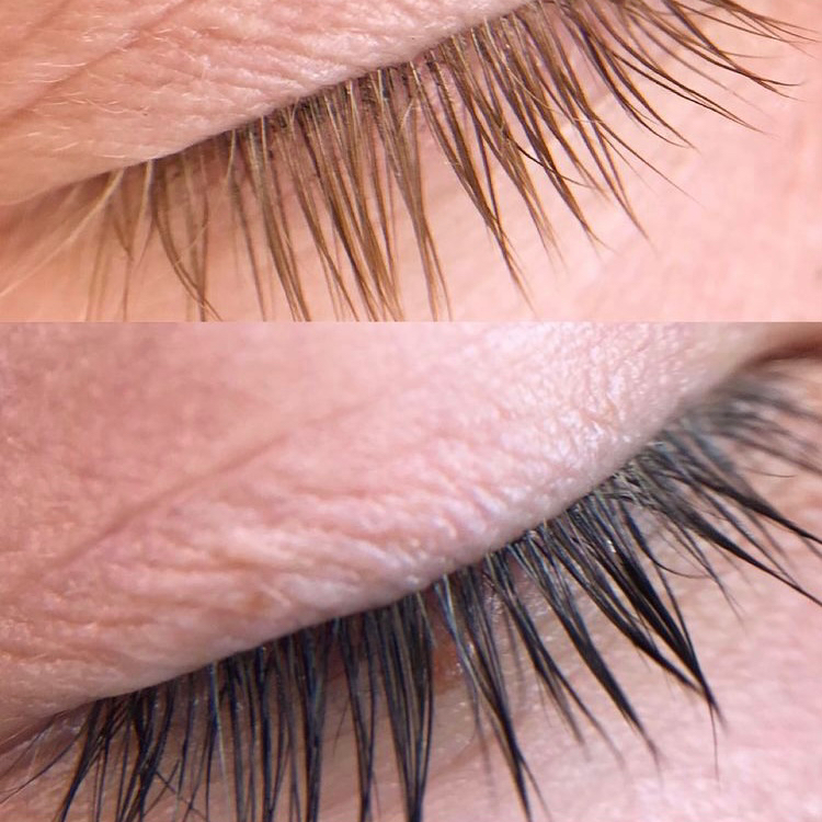 Окрашивание ресниц