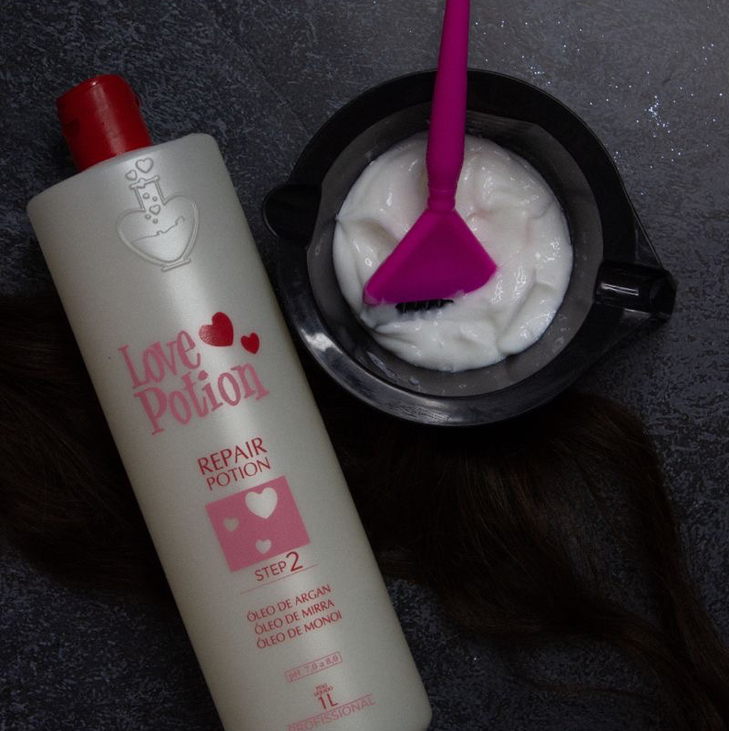 Кератин челки