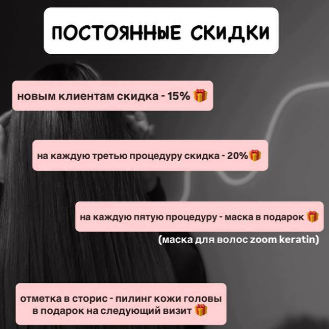 Кератин/Ботокс до 35 см