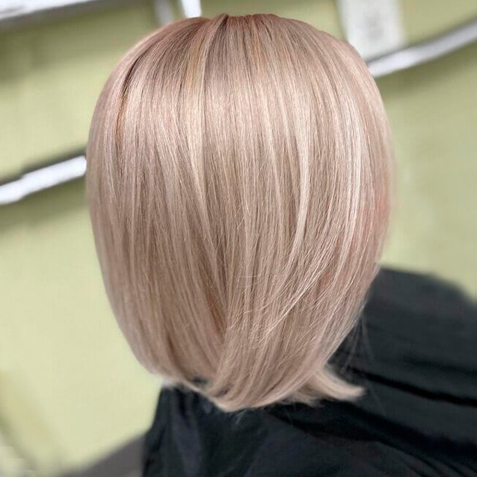 Осветление корней + тонирование всей длины