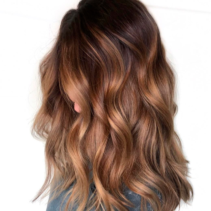 Окрашивание корней +тонирование всей длины волос