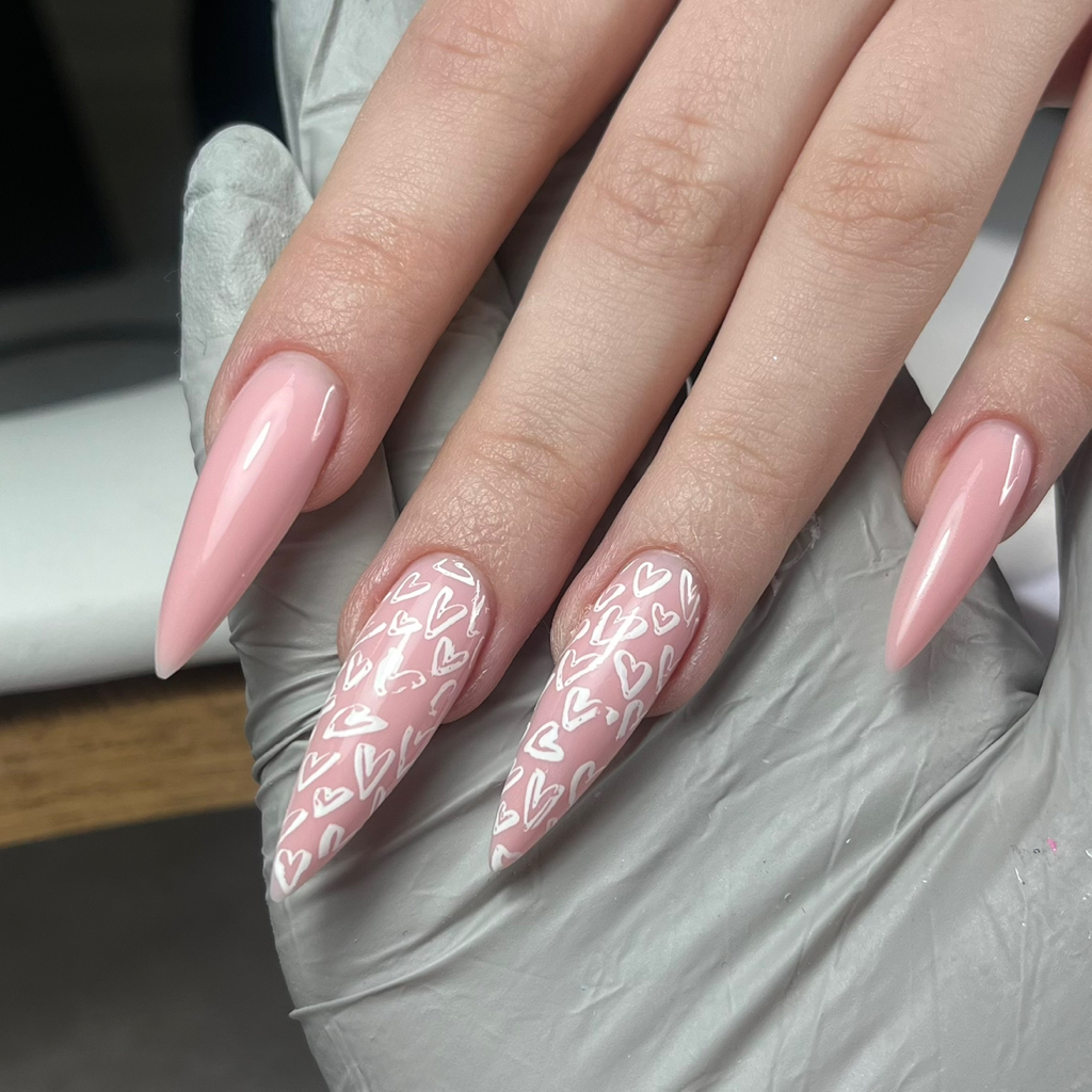 Маникюр с покрытием и укреплением  Длинные