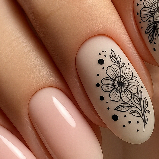 Дизайн сложный рисунок (1 ноготь)