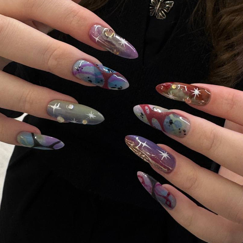 Наращивание ногтей и любой дизайн/ nail extension with any designs