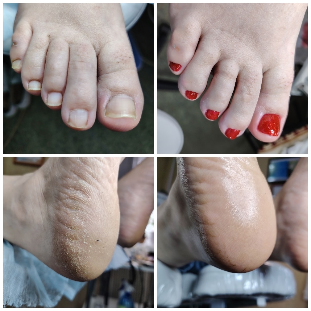 Полный педикюр с покрытием