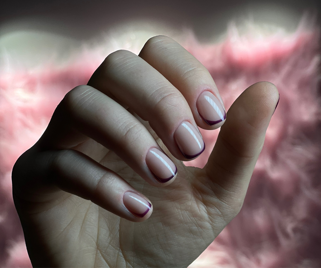 Маникюр с покрытием + френч