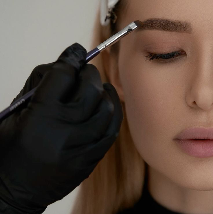 Комплекс Окрашивание с коррекцией  (Архитектура бровей построение формы, коррекция воск/пинцет ) +окрашивание краской/хной