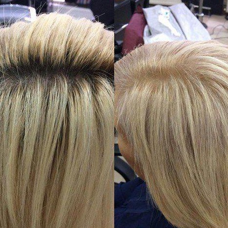 Окрашивание корней волос ( до 3 см)